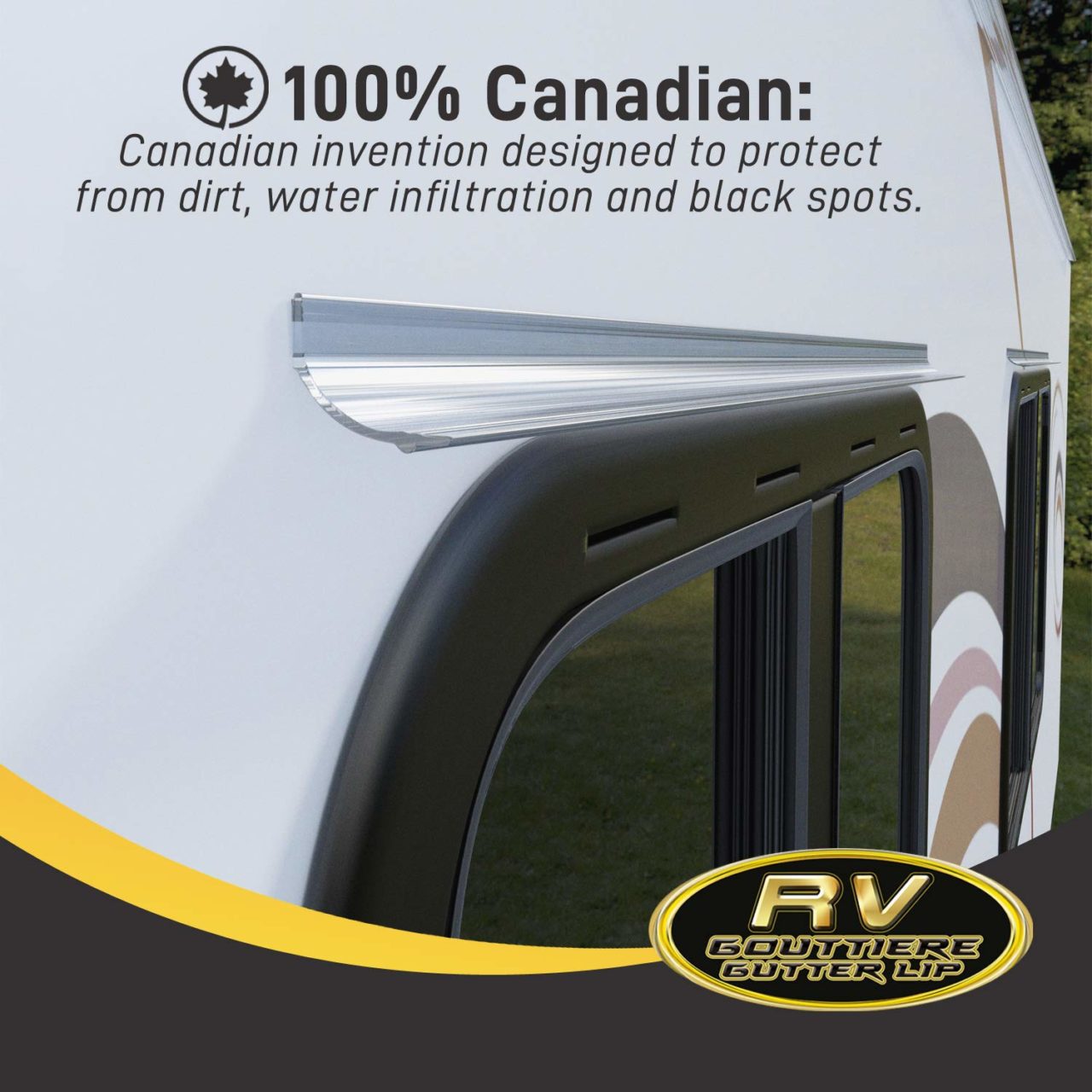 RV Gutter Lip with 3M™ SelfAdhesive Version 4ft Toiles VR