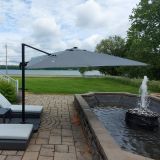 Parasol Pivotable Gris