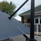 Parasol Pivotable Gris