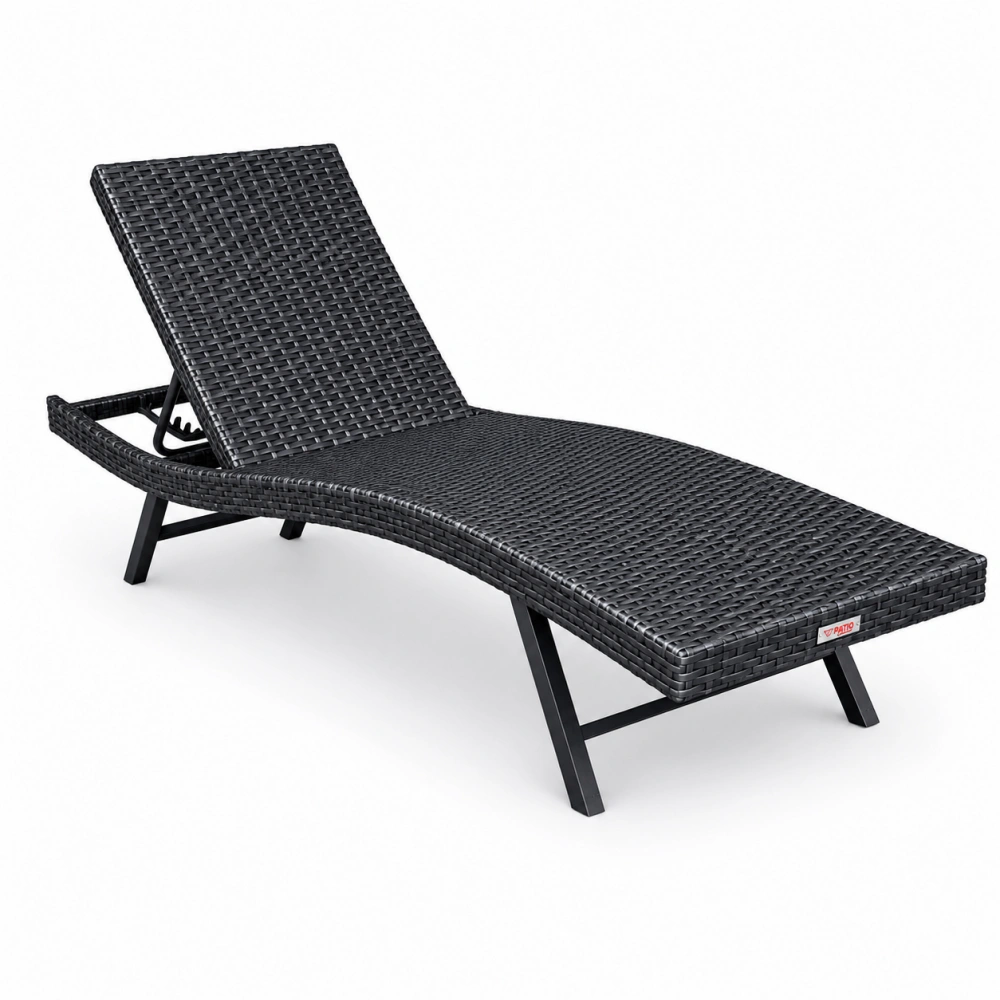 Chaise longue de Patio (sans coussin)