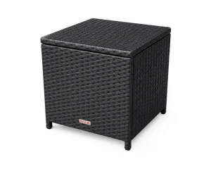 Table d’appoint en osier noir