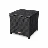 Table d’appoint en osier noir