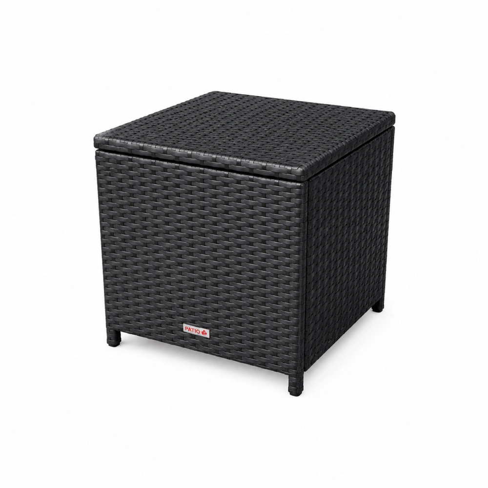 Table d’appoint en osier noir