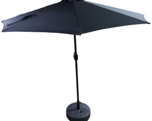 Parasol Vertical Noir avec lumières