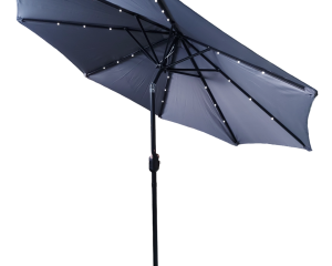 Parasol Vertical Gris avec lumières