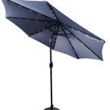 Parasol Vertical Gris avec lumières