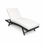 Chaise longue de Patio (coussin 3&Prime;)