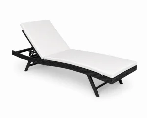Chaise longue de Patio (coussin 1&Prime; 1/2)