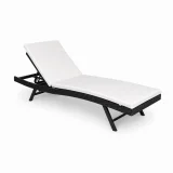 Chaise longue de Patio (coussin 1&Prime; 1/2)