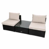 Ensemble extérieur de luxe – 2 Sofas et Table – Collection Lynn