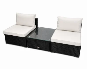 Ensemble extérieur de luxe – 2 Sofas et Table – Collection Lynn