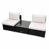 Ensemble extérieur de luxe – 2 Sofas et Table – Collection Lynn