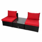 Ensemble extérieur de luxe – 2 Sofas et Table – Collection Lynn